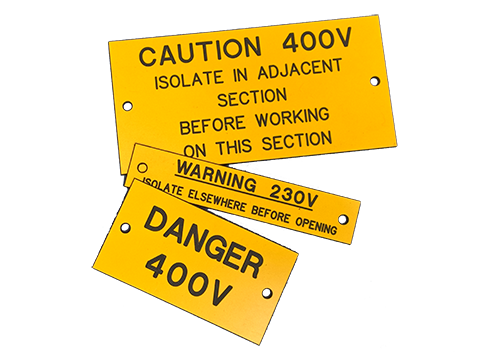 Engraved Traffolyte Labels